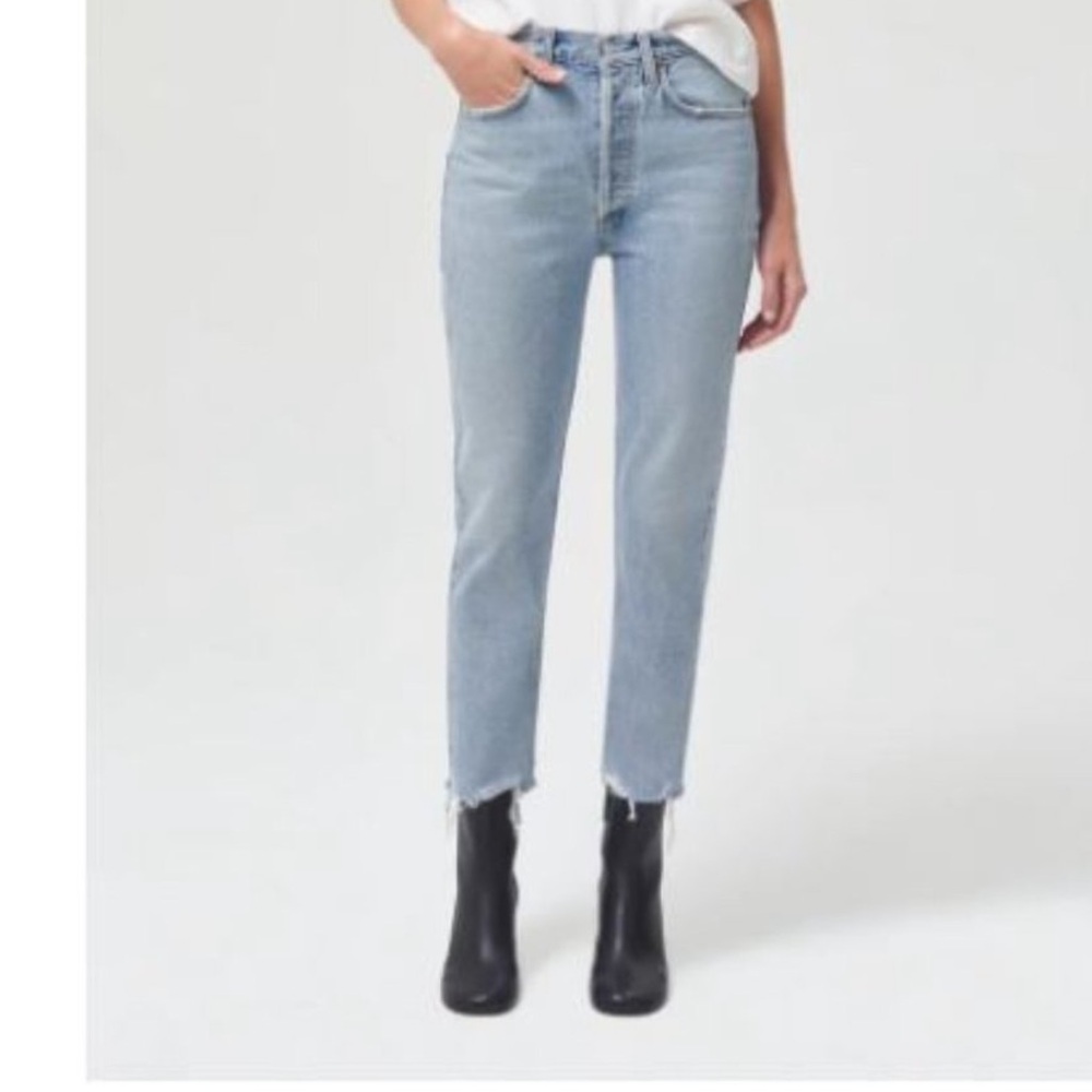 Agolde Riley High Rise Straight Crop Jeans Sz‎ 26